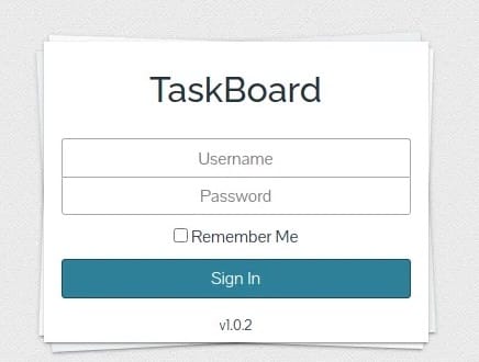 taskbooard-web-interface
