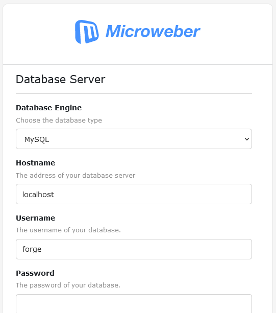 Microweber-interface