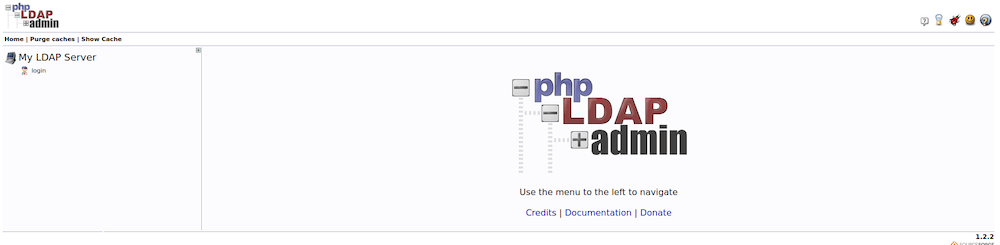 phpLDAPadmin-dashboard