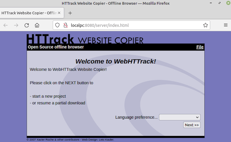 HTTrack-linux