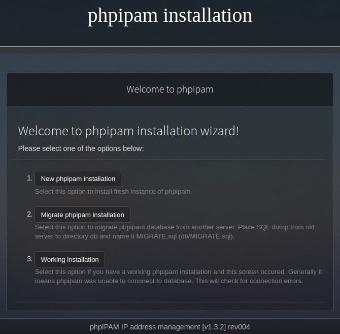 PhpIPAM-Web-interface