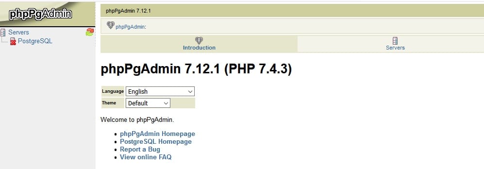 PhpPgAdmin-web-access