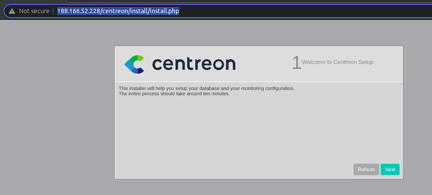 centreon-monitoring-installation-interface