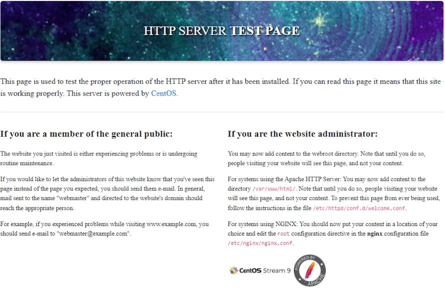 Apache-HTTP-server-CentOS-stream