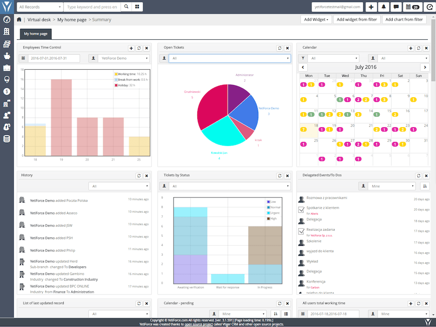 YetiForceCRM-web-interface