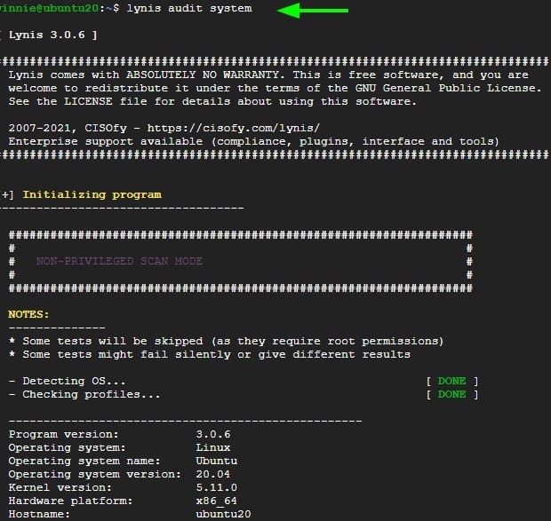 lynis-basic-security-audit