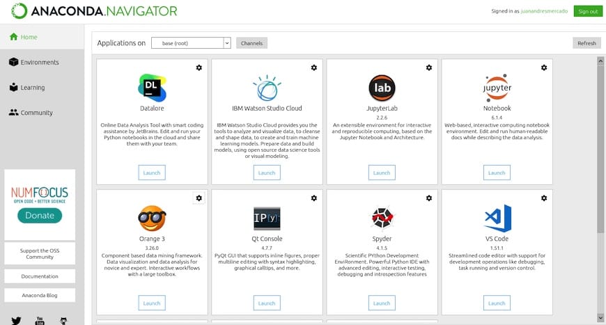 anaconda-navigator 如何在 Fedora 35 上安装 Anaconda