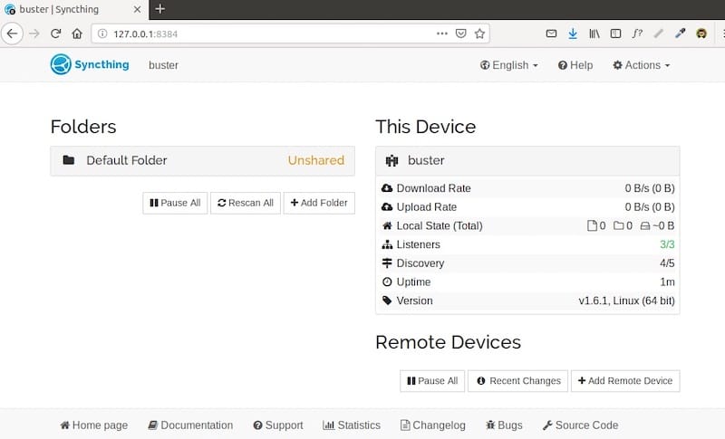 syncthing-web-interface 如何在 Debian 11 上安装 Syncthing