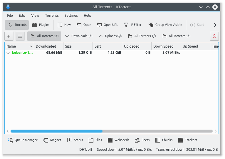 ktorrent-linux-interface