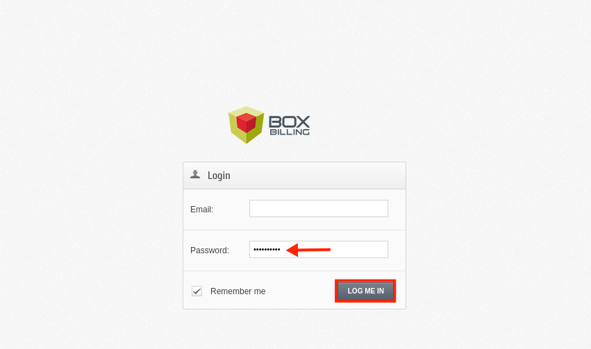BoxBilling-login-page