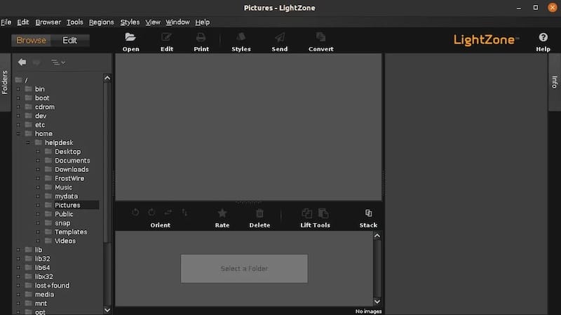 lightzone-user-interface