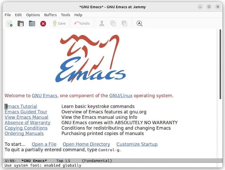 emacs-GNU-editor 如何在 Ubuntu 22.04 LTS 上安装 Emacs 文本编辑器