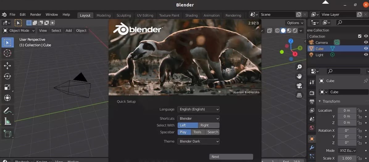 blender-interface