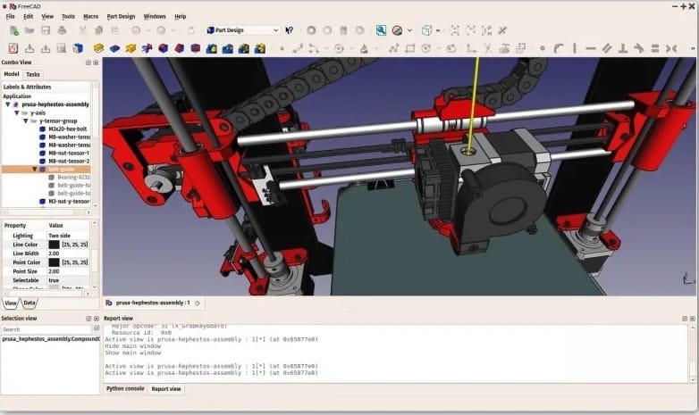 freecad-interface-linux