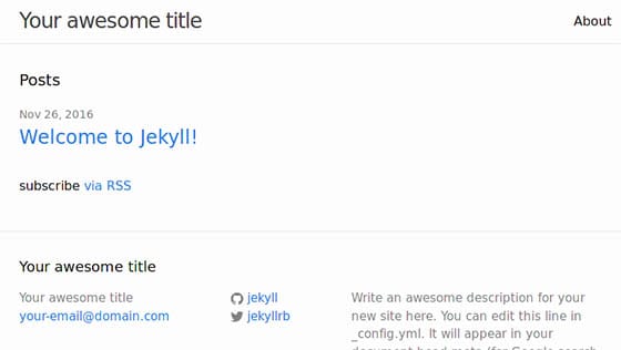 jekyll-linux