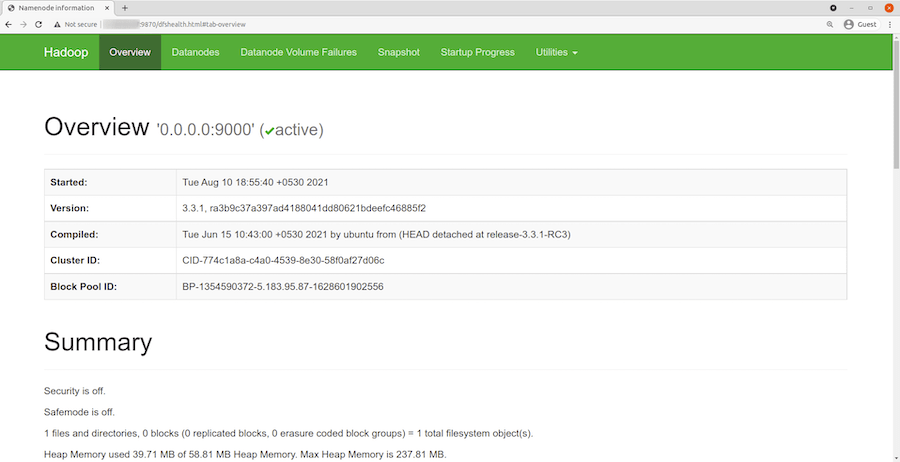 Apache-hadoop-Web-Interface 如何在 Ubuntu 22.04 LTS 上安装 Apache Hadoop