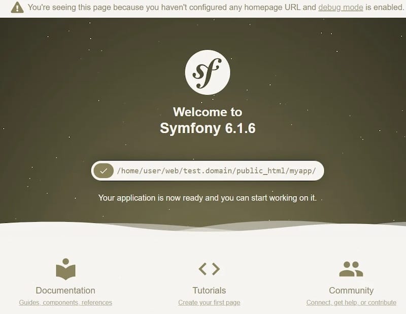 Symfony-framework-web-ui