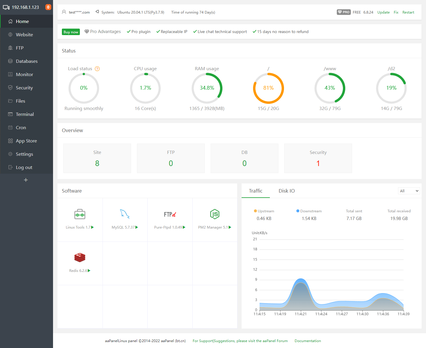 aaPanel-web-ui