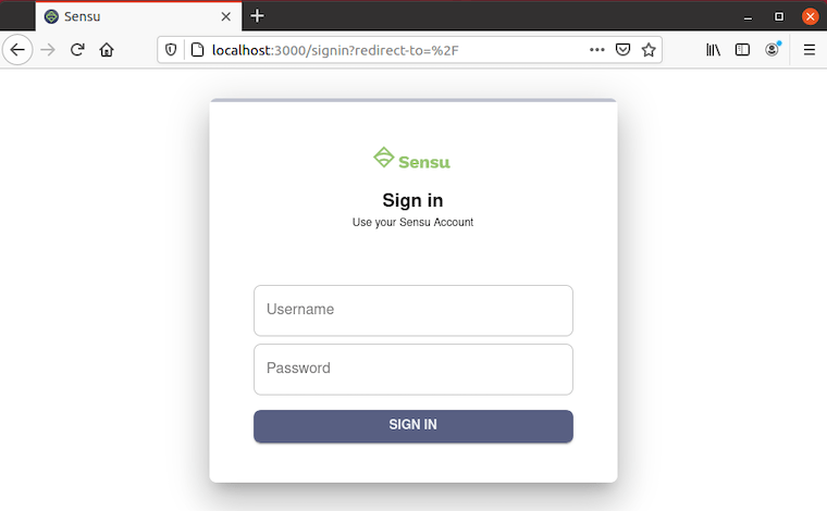 sensu-web-interface