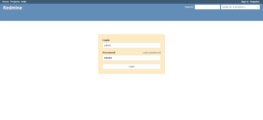 redmine-web-interface-login