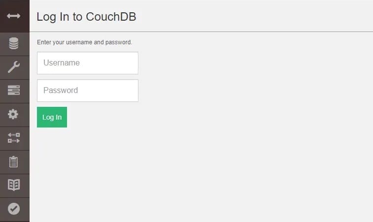CouchDB-login-interface