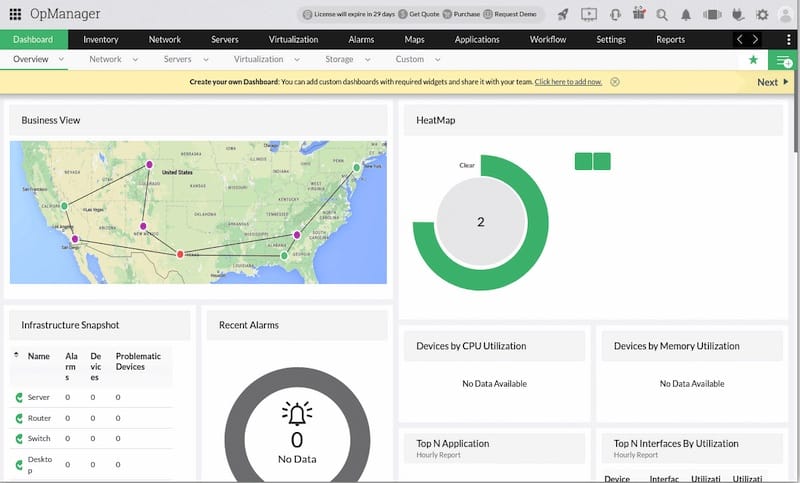 opmanager-dashboard-UI