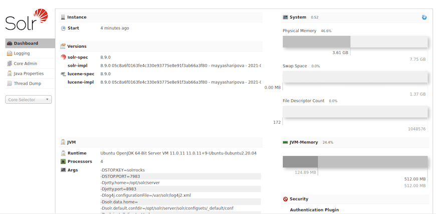 apache-solr-dashboard
